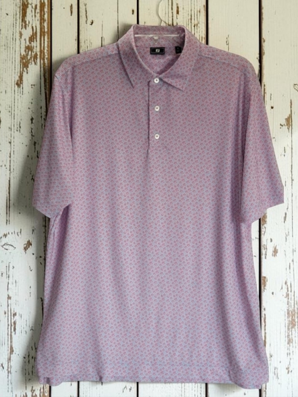 FootJoy Floral Lisle Polo | XL | Walla Walla Country Club | Like New